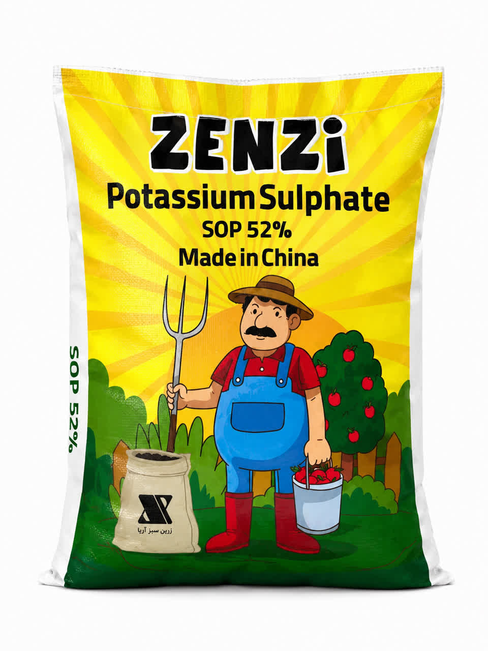 کود سولفات پتاسیم ( سولو پتاس ) چینی زرین سرشت 9/5kg